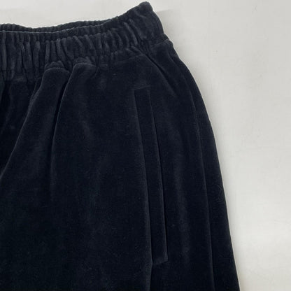 GUCCI 615811 Velour Track Pants Black Sweatpants Size XXS