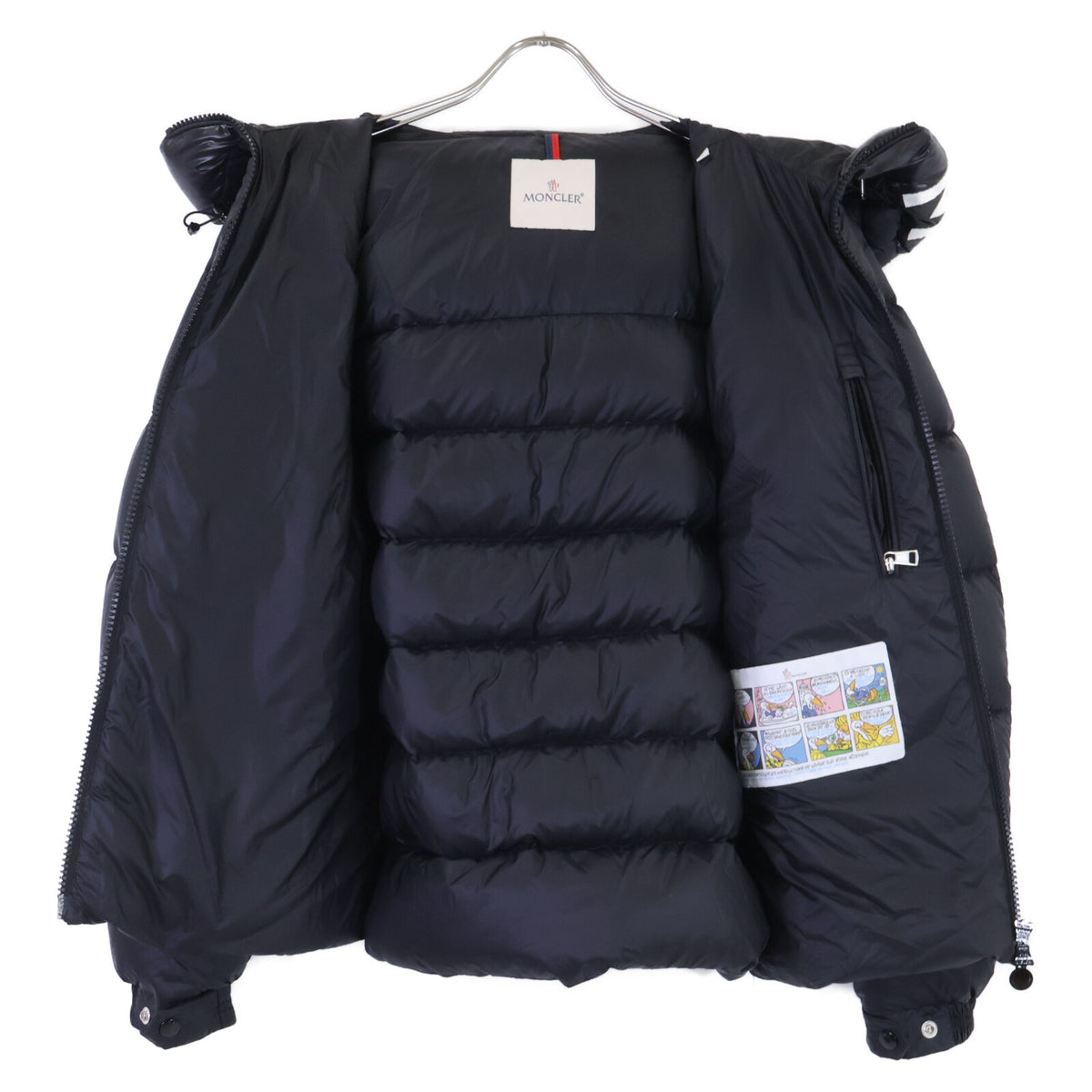 MONCLER Salzman Hooded Down Jacket Black Size 1