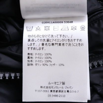 MONCLER Salzman Hooded Down Jacket Black Size 1