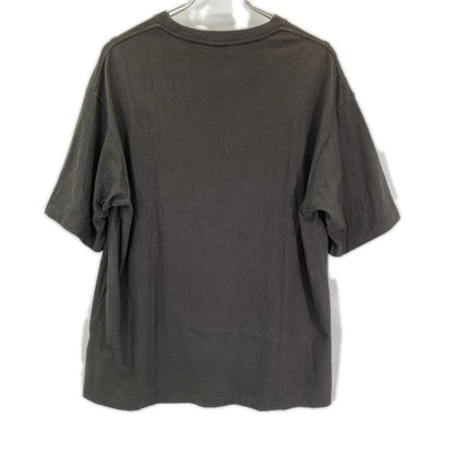 AURALEE 26SS Brushed Organic Cotton T-Shirt Black Size 4