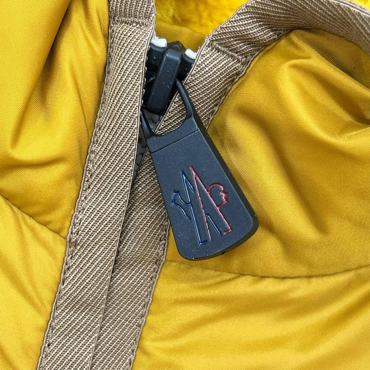 MONCLER 24AW GRENOBLE Yellow Polartec Fleece Vest Size L