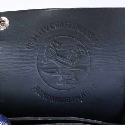LYNCH SILVERSMITH LNC707 Minerva Box Biker Wallet Navy