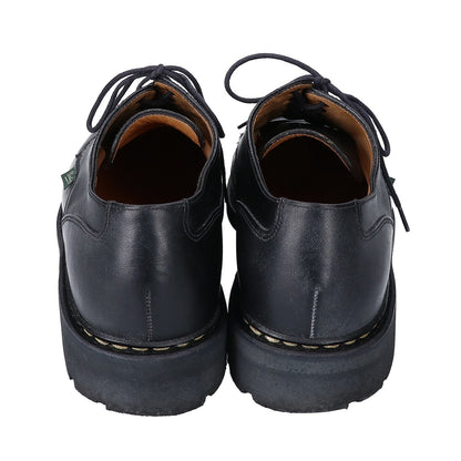 Paraboot Chambord U-Tip Leather Shoes Black Size UK 6.5
