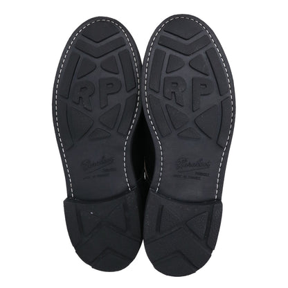 Paraboot Chambord U-Tip Leather Shoes Black Size UK 6.5