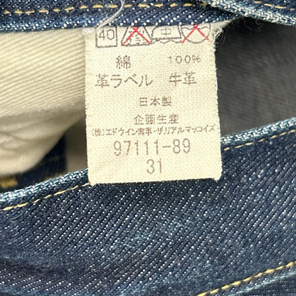 Lee x THE REAL McCOY'S Indigo Button-Fly Denim Jeans Size 31