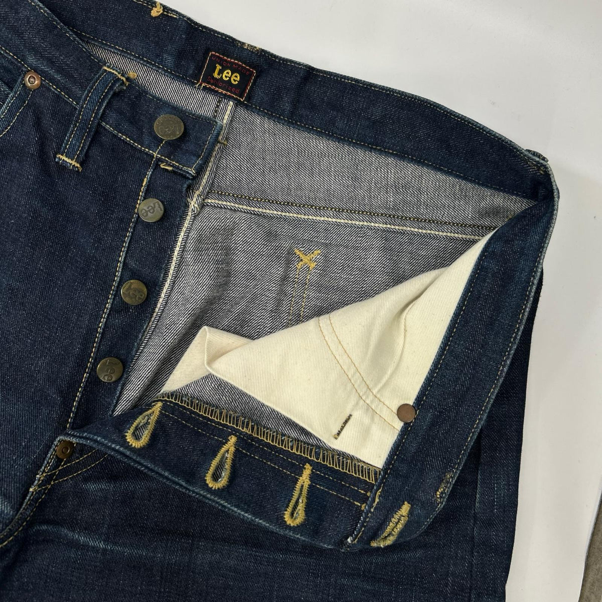 Lee x THE REAL McCOY'S Indigo Button-Fly Denim Jeans Size 31