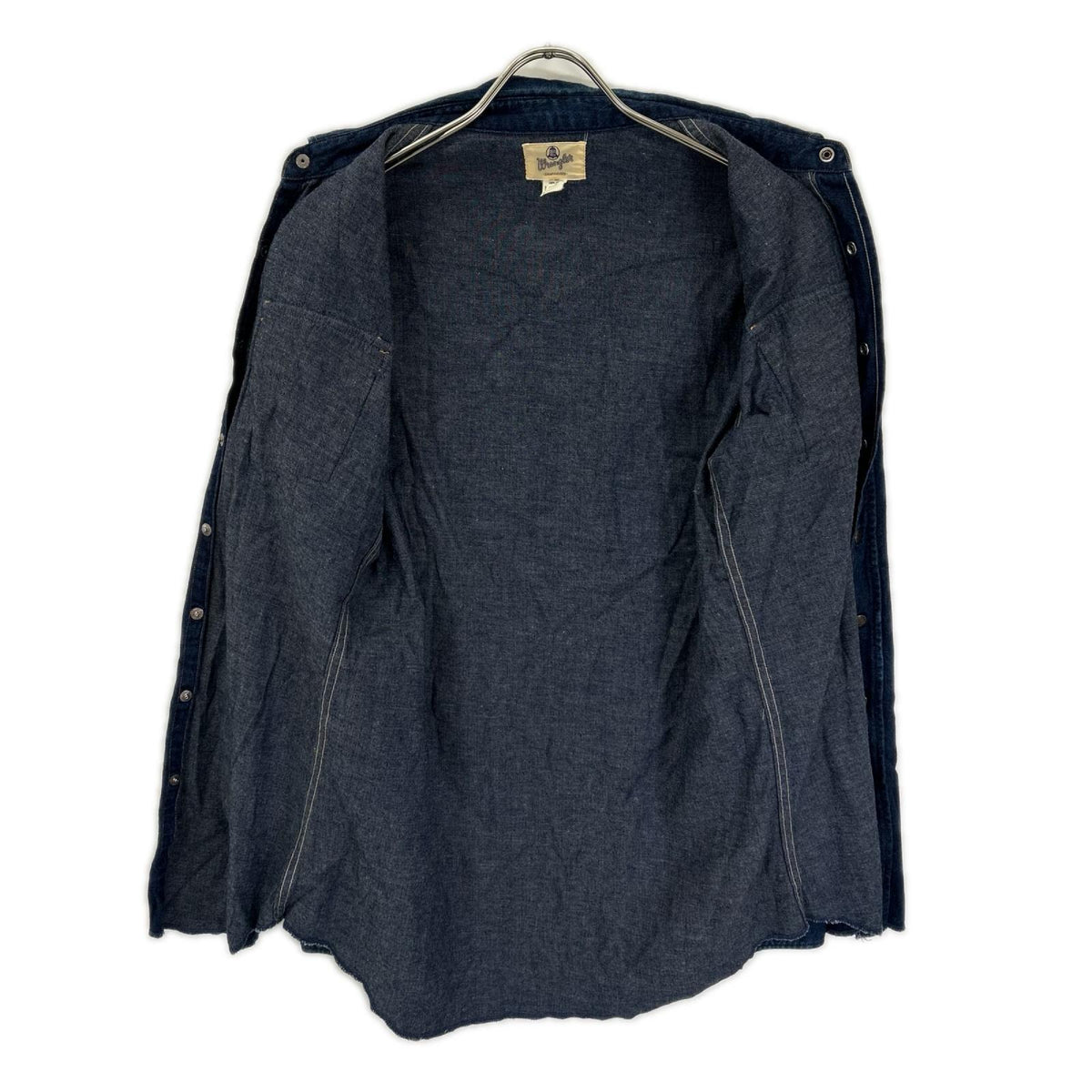 Wrangler Indigo M5027 27MW Western Shirt Size 15－16