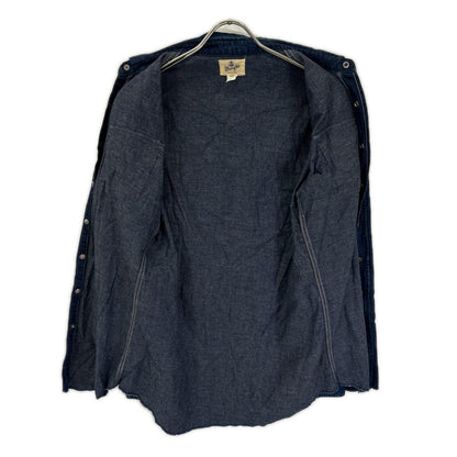 Wrangler Indigo M5027 27MW Western Shirt Size 15－16