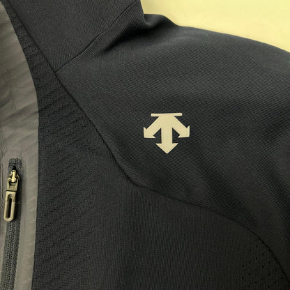 DESCENTE Navy Tech Jacquard Hoodie Jacket Size L