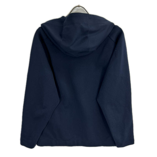 DESCENTE Navy Tech Jacquard Hoodie Jacket Size L