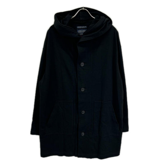REGULATION Yohji Yamamoto French Terry Coat Black Size 3