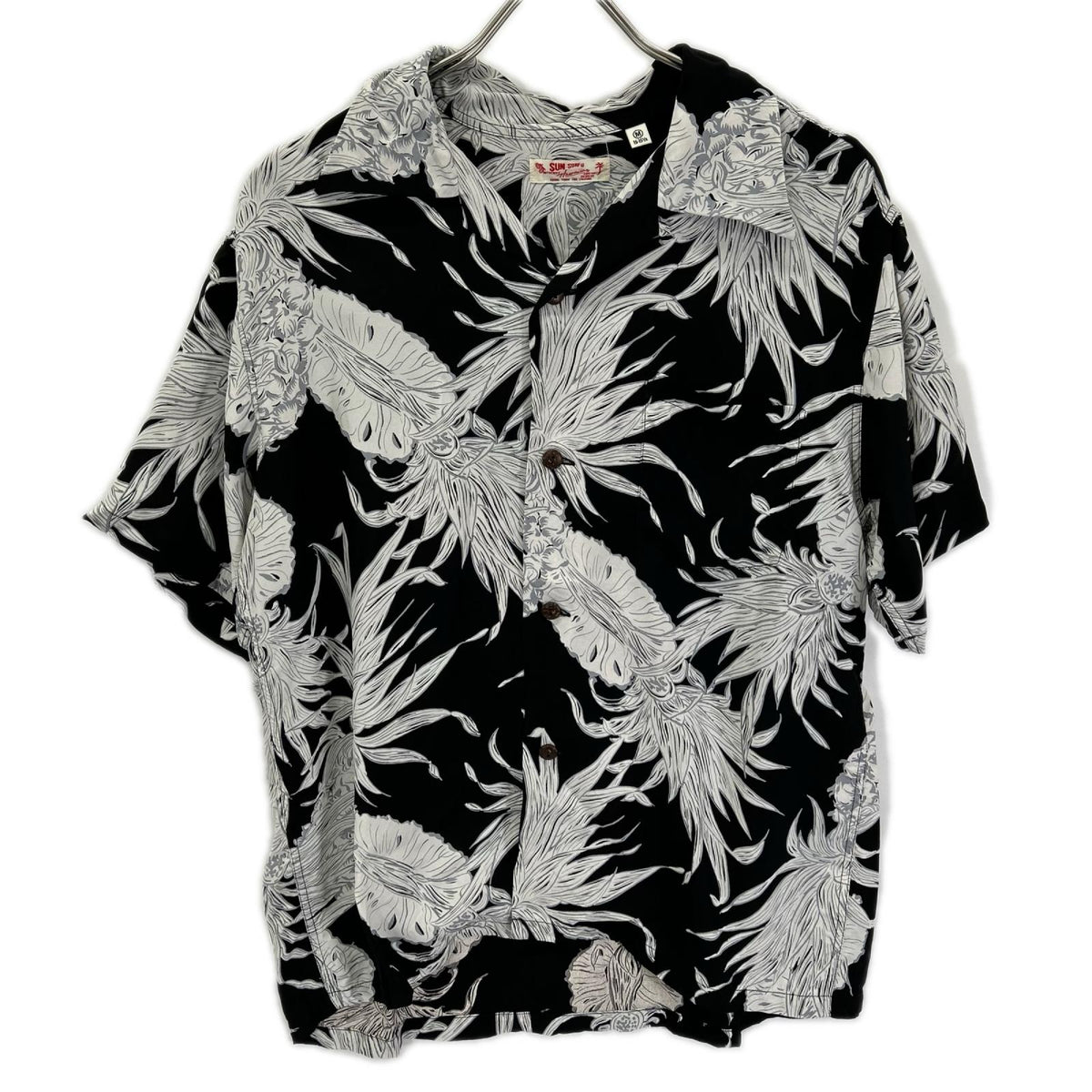 SUN SURF Island Pineapple Aloha Shirt Multi Size M