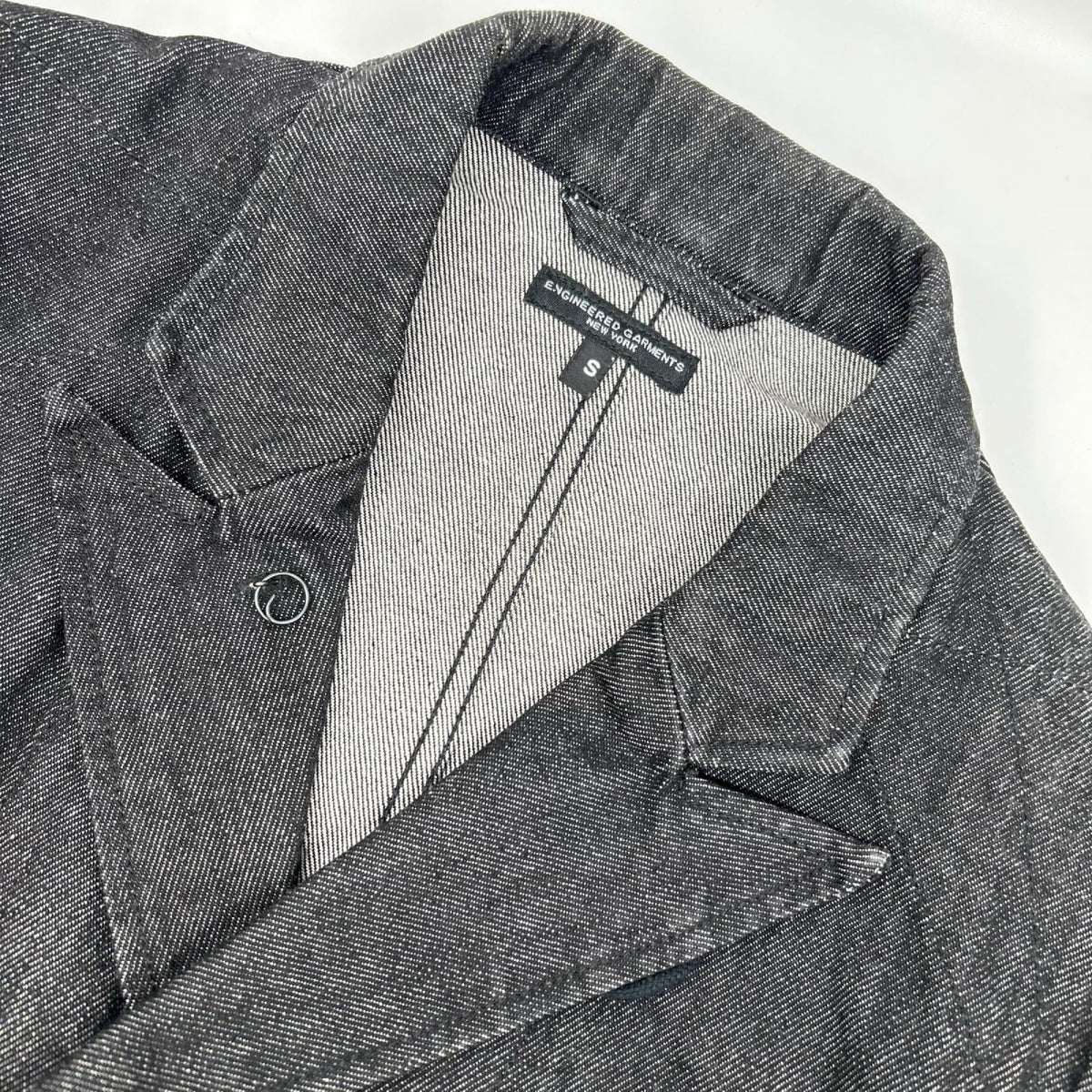 Engineered Garments Peaked Lapel Bedford Denim Jacket Size S