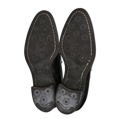 Sanyo Yamacho Yagoro Leather Coin Loafers Black Size 6 1/2