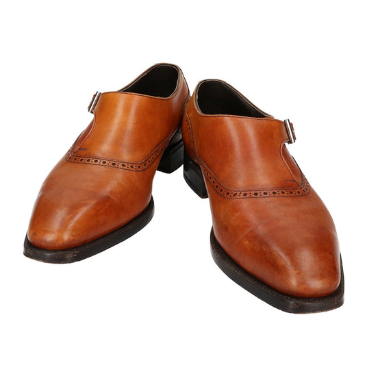 TAINOSUKE R309 Brown Monk Strap Shoes Size 6 1/2