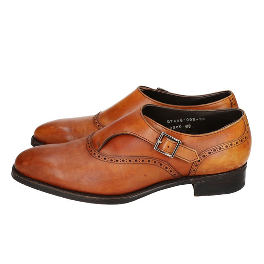 TAINOSUKE R309 Brown Monk Strap Shoes Size 6 1/2