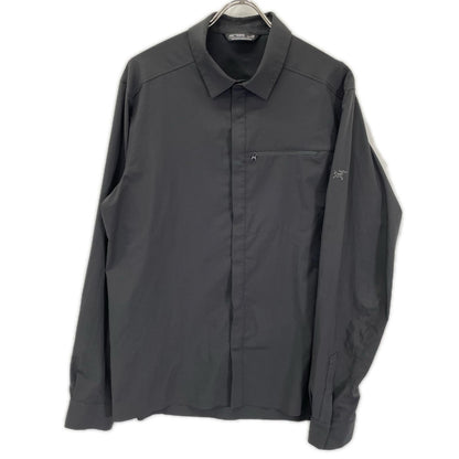 ARC'TERYX 23SS Skyline Long Sleeve Shirt Hidden Placket Black Size L
