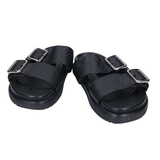 LOUIS VUITTON LV Venice Mules Noir Sandals Size UK 6