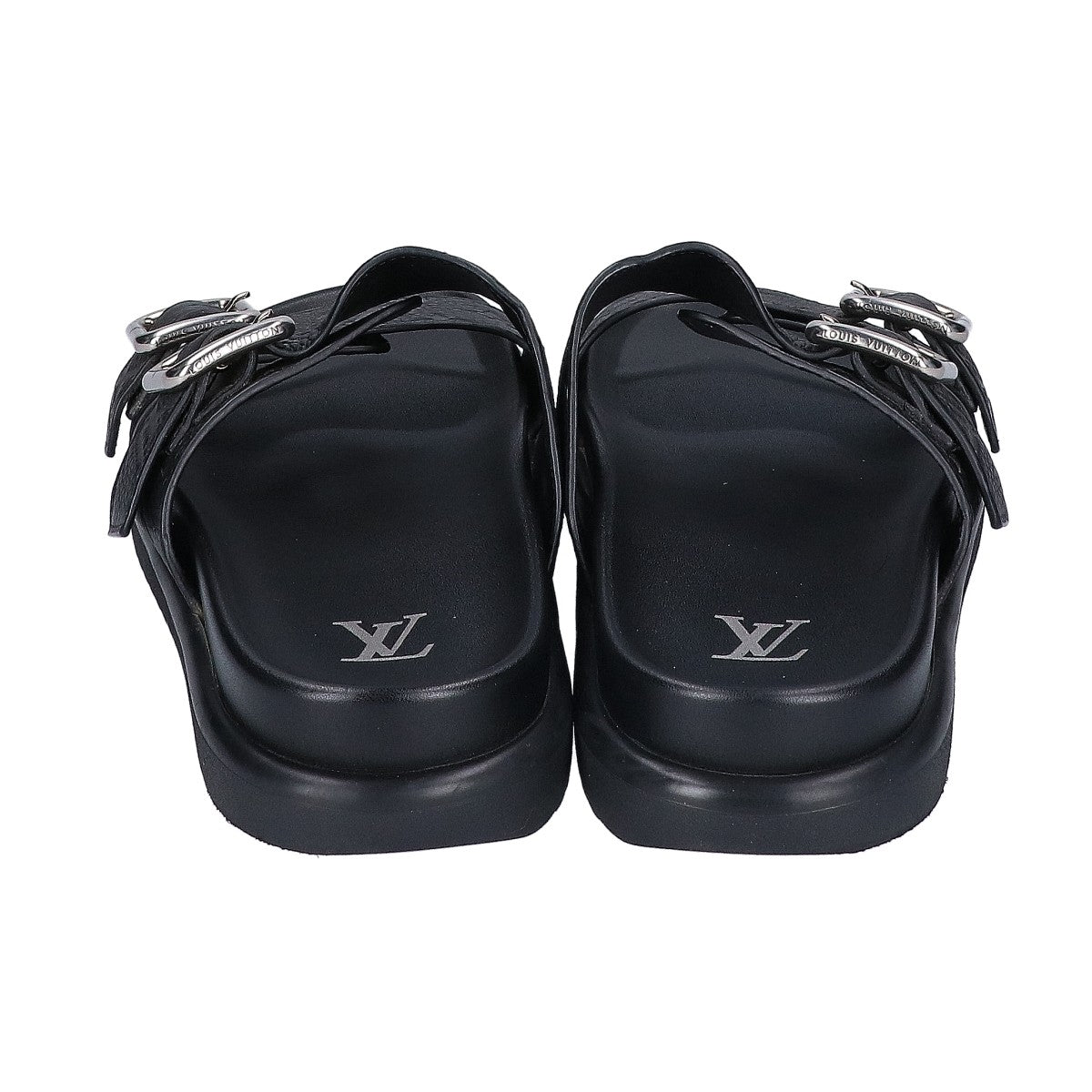 LOUIS VUITTON LV Venice Mules Noir Sandals Size UK 6