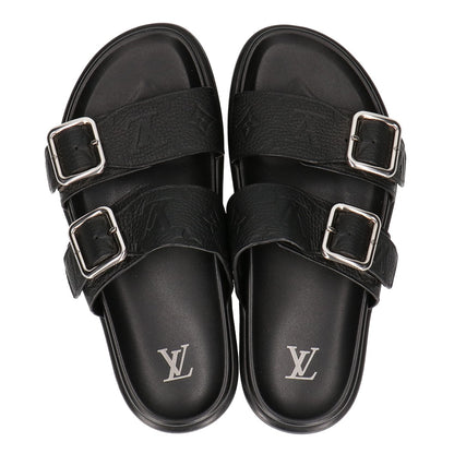 LOUIS VUITTON LV Venice Mules Noir Sandals Size UK 6