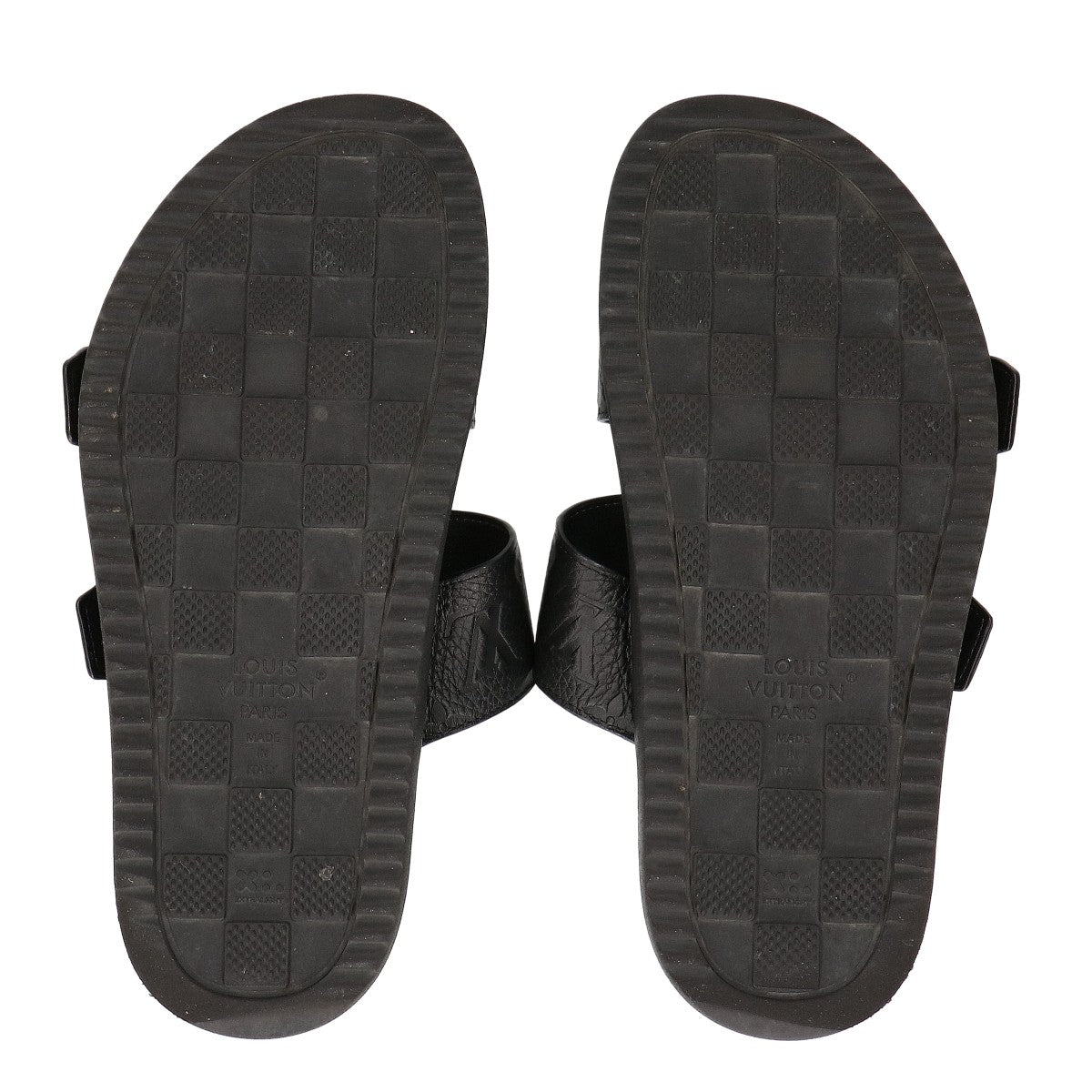 LOUIS VUITTON LV Venice Mules Noir Sandals Size UK 6