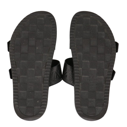 LOUIS VUITTON LV Venice Mules Noir Sandals Size UK 6
