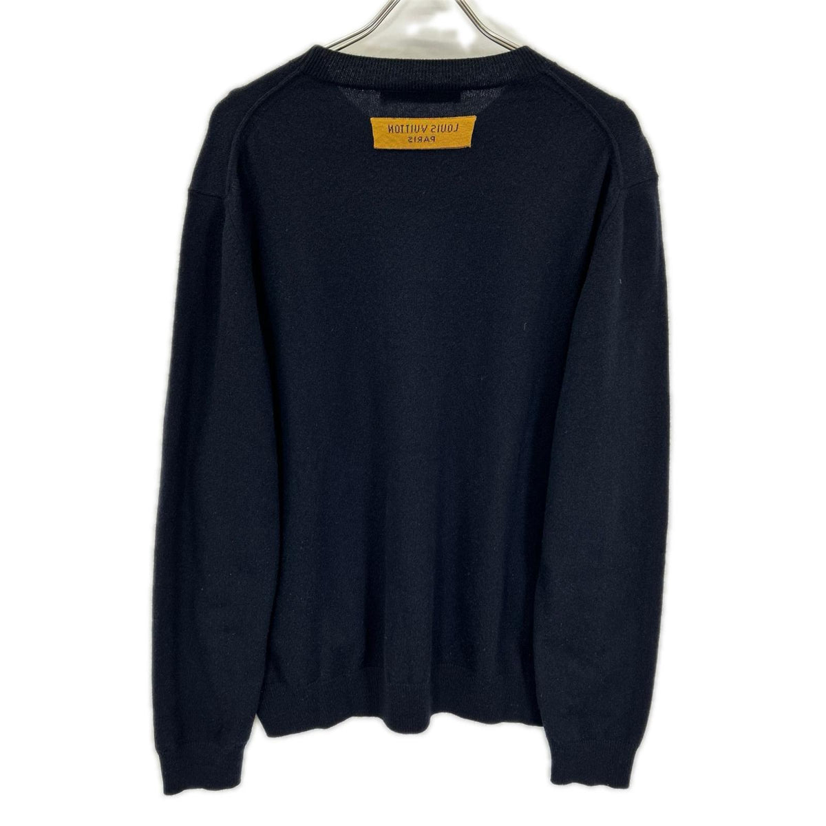 LOUIS VUITTON 22SS Cashmere Silk LV Knit Navy Size L