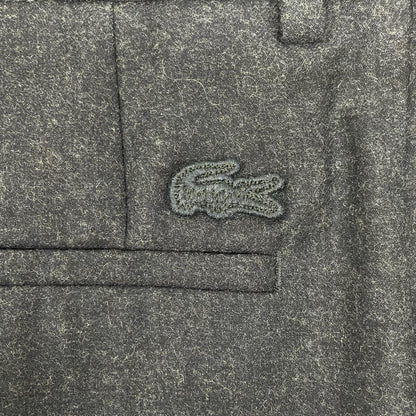Lacoste Straight Fit Felted Wool Pleated Pants Navy Size 42