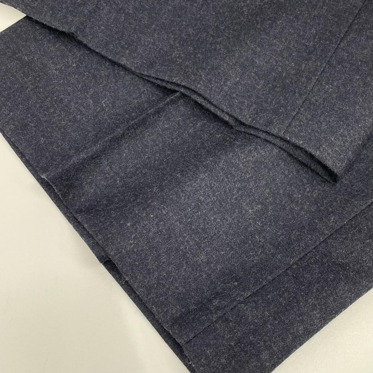Lacoste Straight Fit Felted Wool Pleated Pants Navy Size 42