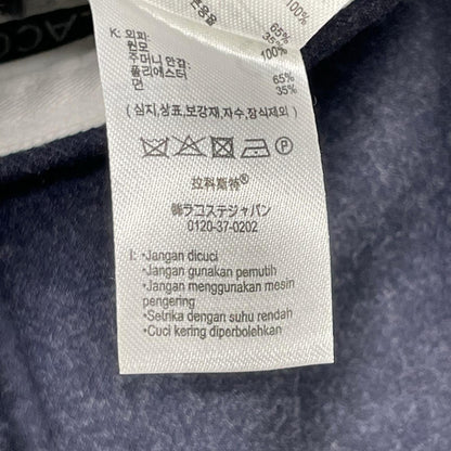 Lacoste Straight Fit Felted Wool Pleated Pants Navy Size 42