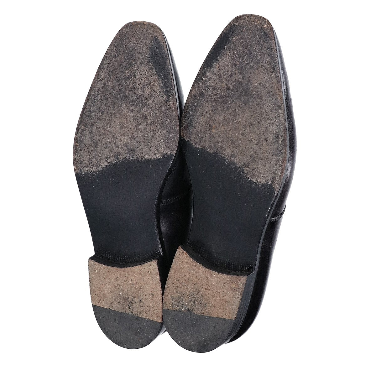 berluti Leather U-Tip 2-Hole Semi-Square Shoes Size UK 7