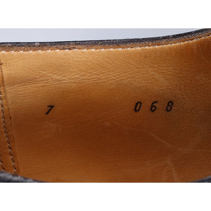 berluti Leather U-Tip 2-Hole Semi-Square Shoes Size UK 7