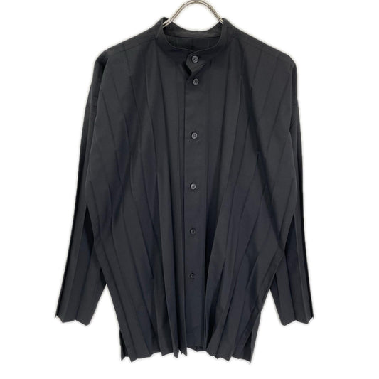 HOMME PLISSE ISSEY MIYAKE Edge Long Shirt Black Size 2