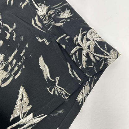 OLDJOE&CO. 26SS Rayon Palm Tree Shirt Black Size 17 1/2