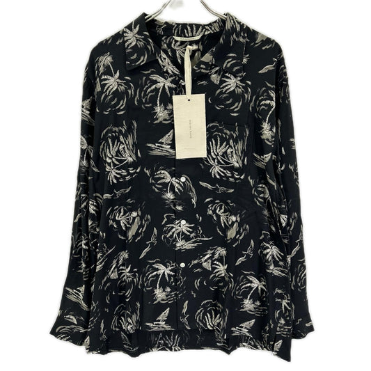 OLDJOE&CO. 26SS Rayon Palm Tree Shirt Black Size 17 1/2
