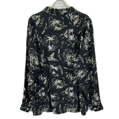 OLDJOE&CO. 26SS Rayon Palm Tree Shirt Black Size 17 1/2