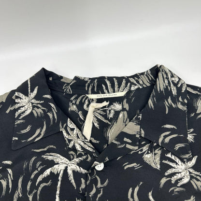 OLDJOE&CO. 26SS Rayon Palm Tree Shirt Black Size 17 1/2