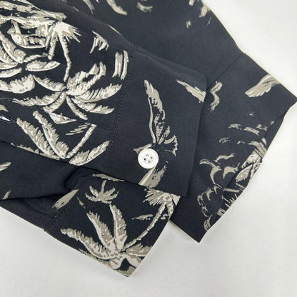 OLDJOE&CO. 26SS Rayon Palm Tree Shirt Black Size 17 1/2