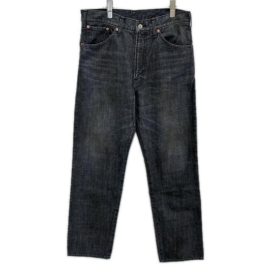 B-005-P02a Faded Black Denim Pants Size 2
