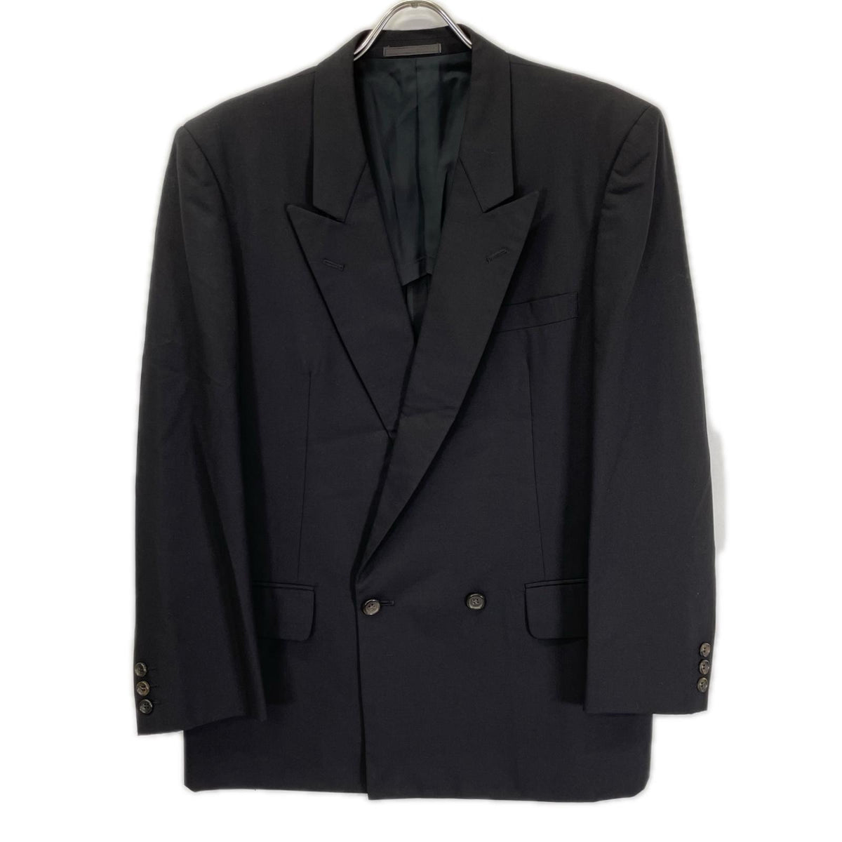 COMMEdesGARCONS HOMME 88' Peak Lapel Wool Suit Black Size S