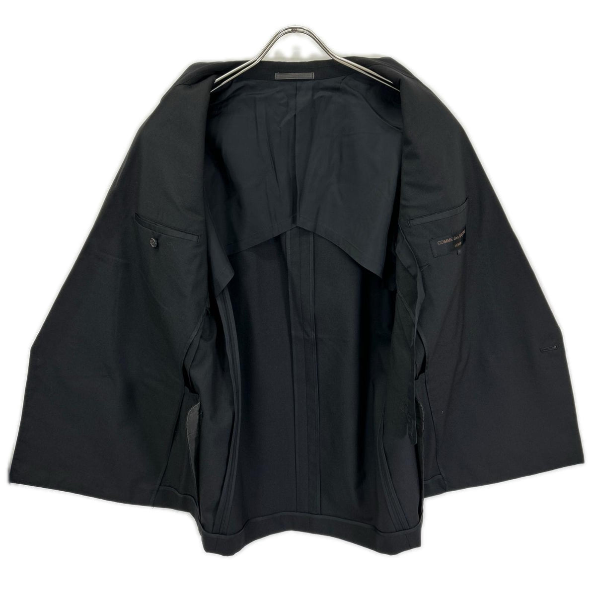 COMMEdesGARCONS HOMME 88' Peak Lapel Wool Suit Black Size S
