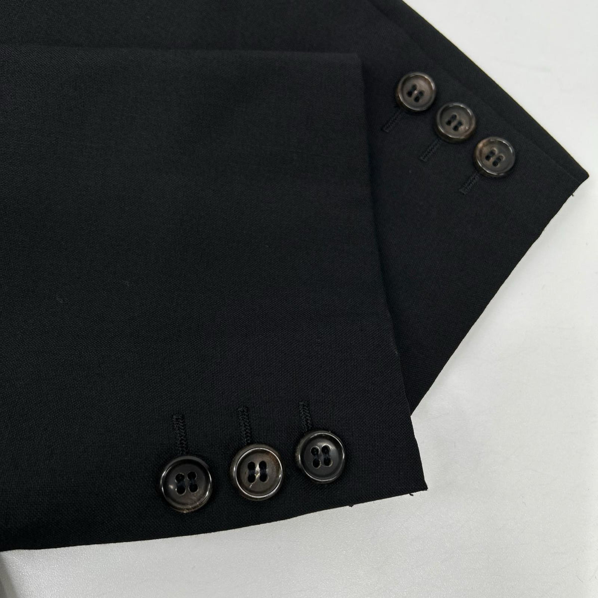 COMMEdesGARCONS HOMME 88' Peak Lapel Wool Suit Black Size S