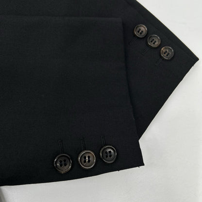 COMMEdesGARCONS HOMME 88' Peak Lapel Wool Suit Black Size S