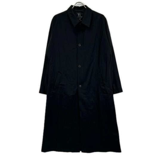 Y's YT-D06-115 Wrist Belt Long Coat Black Size 4