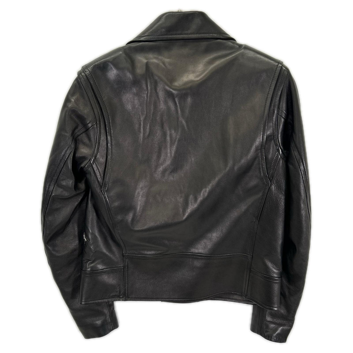 BIOTOP Black Sheepskin Double Rider's Jacket Size S