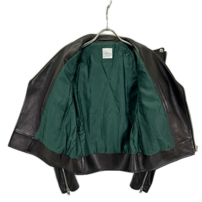 BIOTOP Black Sheepskin Double Rider's Jacket Size S