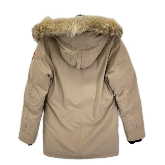 CANADA GOOSE Jasper Coyote Fur Hooded Parka Beige Size XS