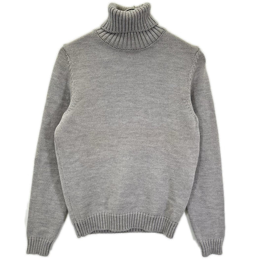 ZANONE Gray Lambswool Turtleneck Sweater Size 44