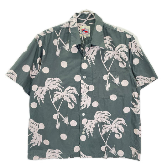 SUN SURF Duke Kahanamoku Moonlight Palm Shirt Black Size M