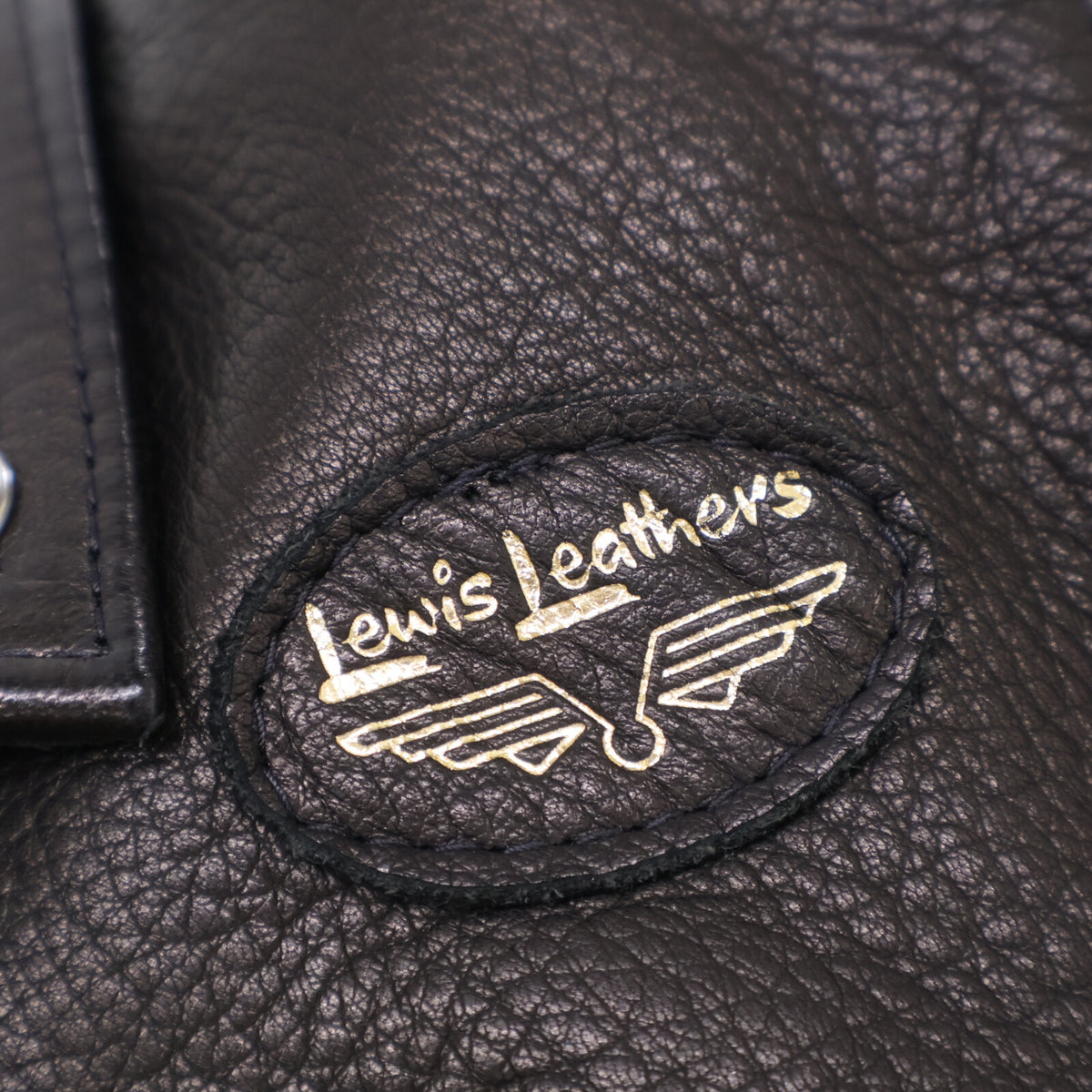Lewis Leathers Real McCoy's Deerskin Jacket Black Size 36